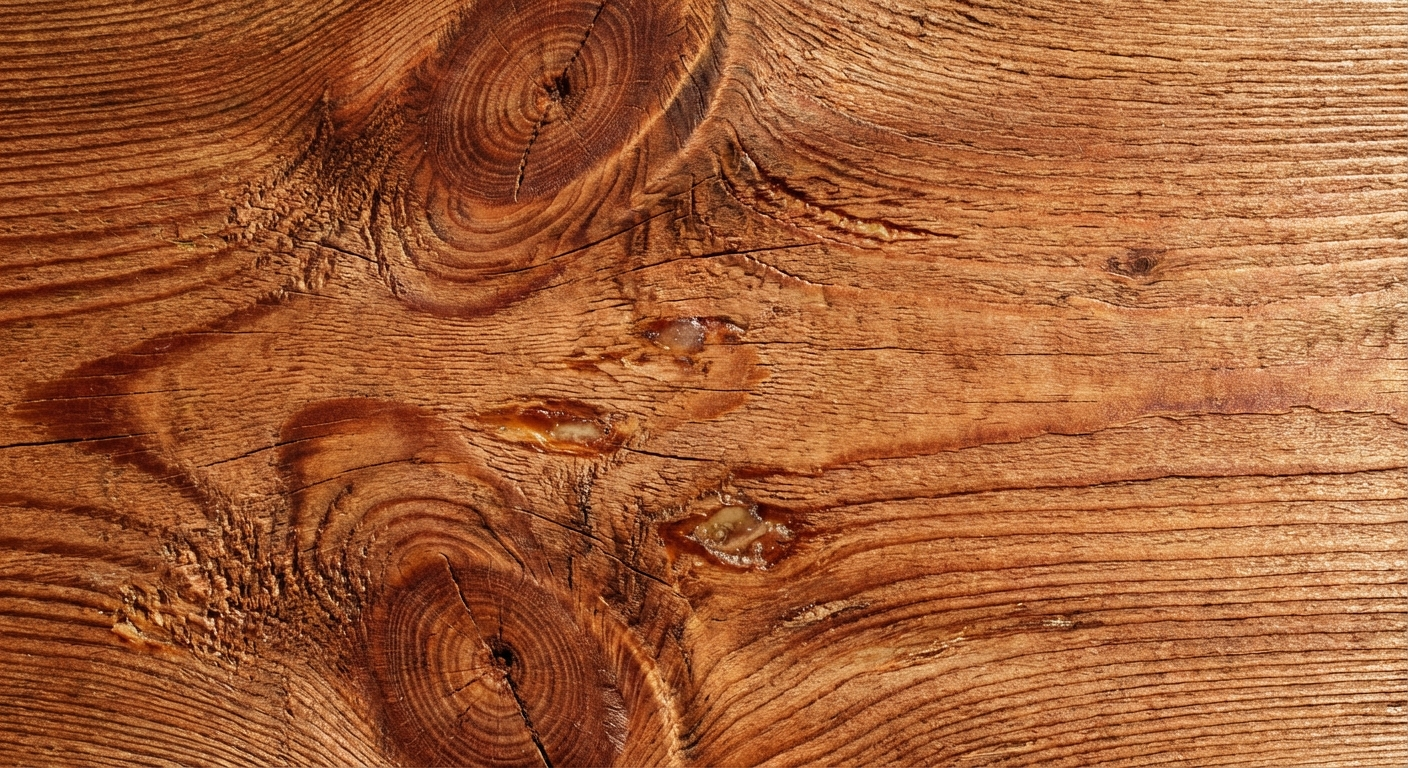Beautiful larch wood grain close-up