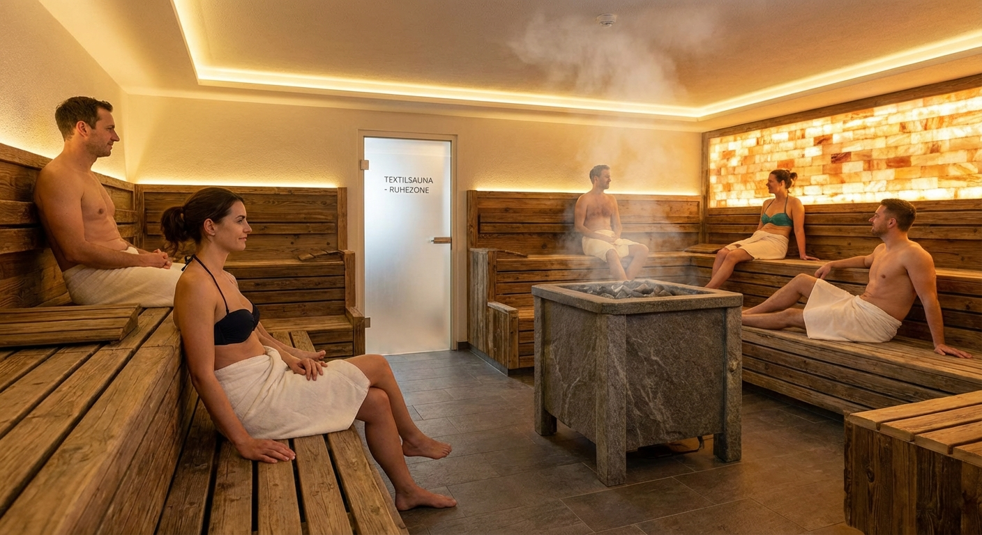 Textilsauna — die bekleidete Alternative mit Badekleidung